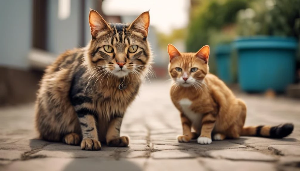 differentiating feral and stray cats