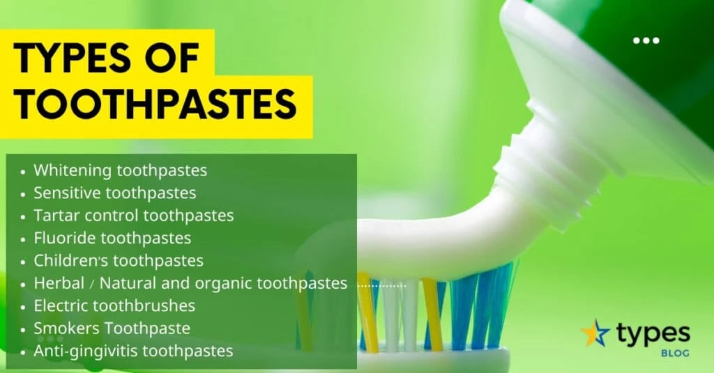 Typs of Toothpastes